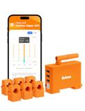 Refoss EM06P 6 kanalen WLAN 3-fasen stroommeter smart meter voor balkonkrachtcentrale, fotovoltaïsche installatie, warmtepomp, EV laadstation, met open API, MQTT, HTTP webinterface, Home Assistant