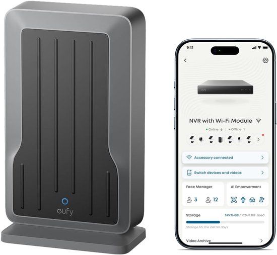 Anker eufy WLAN-module (T8709) - dual-band adapter voor NVR/PoE beveiligingssystemen