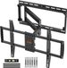 OEM ELIVED TV-muurbeugel draaibaar, lange uitschuifbare arm tot 750 mm, ultrasterke tv-muurbeugel voor 37-75 inch tv's tot 40 kg, max. VESA 600x400 mm, kantelbaar en roteerbaar, EV3019