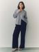 Next - Dames - Broek met elastische achterzijde en wijde pijpen - Blauw