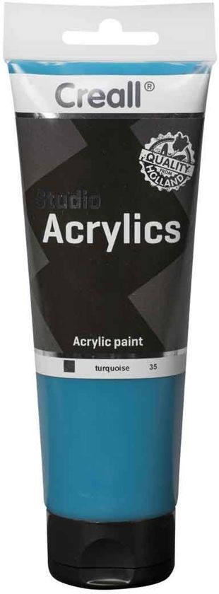 Creall Studio Acrylics - Turquoise - 250ml - Acrylverf voor kunstschilders