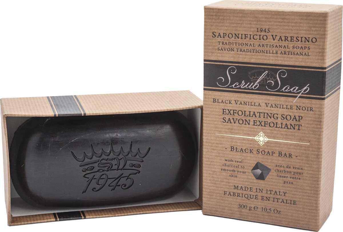 Saponificio Varesino Hand- & Body Scrub Soap Black Vanilla