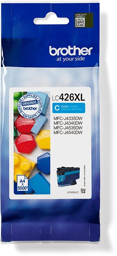 Brother LC426XLC Blauw XL Origineel Inktcartridge