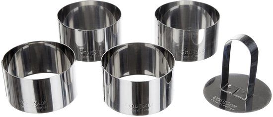 Equinox Koekjesvormpjesset, nylon/roestvrij staal, 4 stuks