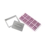 Zenker 44827 gepersonaliseerde koekjesvorm en letterstempel alfabet, kleine boter, bakset, kunststof, 8,5 x 6,3 cm