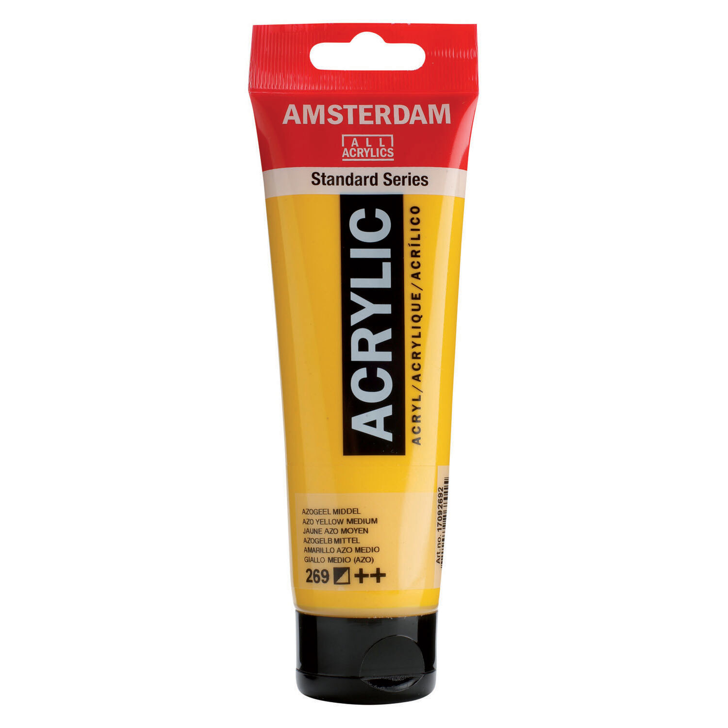 Amsterdam Standard tube 120 ml Azo geel middel halfdekkende acrylverf