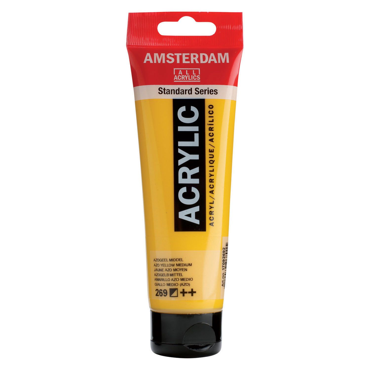 Amsterdam Standard Acrylic Paint Tube - Azo Yellow Medium - 120 ml