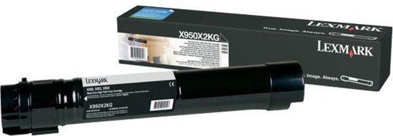 Lexmark X950X2KG Toner Cartridge - Black - High Capacity
