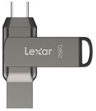 Lexar JumpDrive D400 256GB USB 3.1 Type-C Grijs