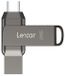 Lexar JumpDrive D400 256GB USB 3.1 Type-C Grijs