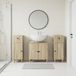Maison Exclusive Ensemble de meubles de salle de bain exclusif - Système de 3 pièces ALKMAAR, en chêne Sonoma