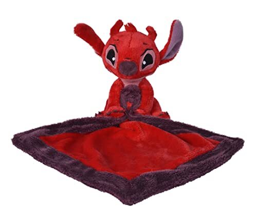 simba Disney Lilo & Stitch, Leroy, Knuffeldoek, 22x22 cm, Rood, vanaf 0 jaar