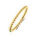 Lucardi Dames Stalen goldplated ring bolletje 2,5mm