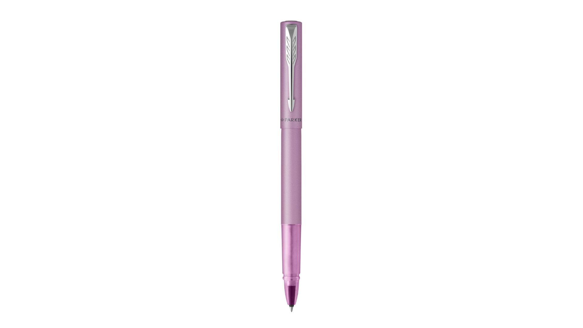 Parker Vector XL Rollerball Pen - Lilac - Black Ink - Stainless Steel - Chrome Trim - 1pc