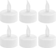 Merkloos Waxinelichtjes LED - wit - 16x stuks - warm wit licht - theelichtjes op batterij