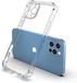 Techsuit Housse arrière en silicone antichoc pour Apple iPhone 12 Pro Max - Transparente
