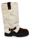 Steve Madden Dameslaarzen Godiva Beige/Donkerbruin