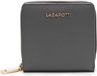 Lazarotti Bologna Leather Zip Wallet With 6 Card Slots Grey
