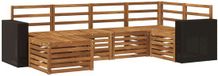 vidaXL - Loungehoekset - 6 zitplaatsen - Naturel - Acaciahout