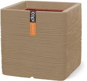 Capi Europe Bloempot vierkant Rib NL 40x40cm Beige