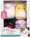 Squishmallows Micromallows pluche speelgoed set van 4 multi kleuren