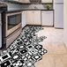 Ambiance Sticker Cementtegels voor vloer - Azulejos met laminaat van kunststof, antislip, zelfklevend, zeshoekige tegels, Aliticia, waterbestendig, 10 stuks, 20 x 18 cm