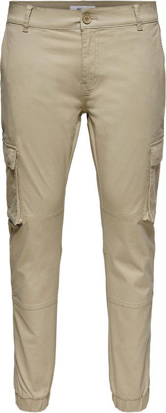 ONLY & SONS ONSCAM STAGE CARGO CUFF - Heren Broek - Maat W31 X L34 - Chinchilla