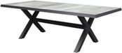 AVH-Collectie New Delhi dining tuinset 224x103xH74 cm 7 delig kruispoot