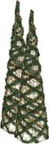 Gerimport 2x stuks kerstverlichting figuren Led kegel/Pyramide kerstbomen draad/groen 78 cm 60 warm witte lampjes