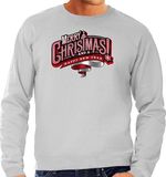 Bellatio Decorations Shoppartners Bv Merry Christmas Kerst sweater / Kerst trui grijs voor heren - Kerstkleding / Christmas outfit XXL