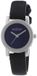 TECTONIC Dameshorloge 41-1108-99 Analoog Zwart Leer Blauw Zilverkleurig Staal