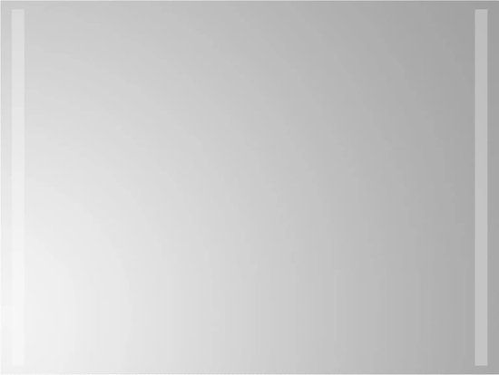 vidaXL LED Bathroom Mirror - 80x60 cm - Modern - Glass