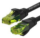 WP WPC-PAT-6AU010BL netwerkkabel Zwart, Groen 1 m Cat6a U/UTP (UTP) Rond
