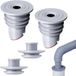 Sans marque Anti-odeur pour machines à laver avec raccord de tuyau de 35-40 mm