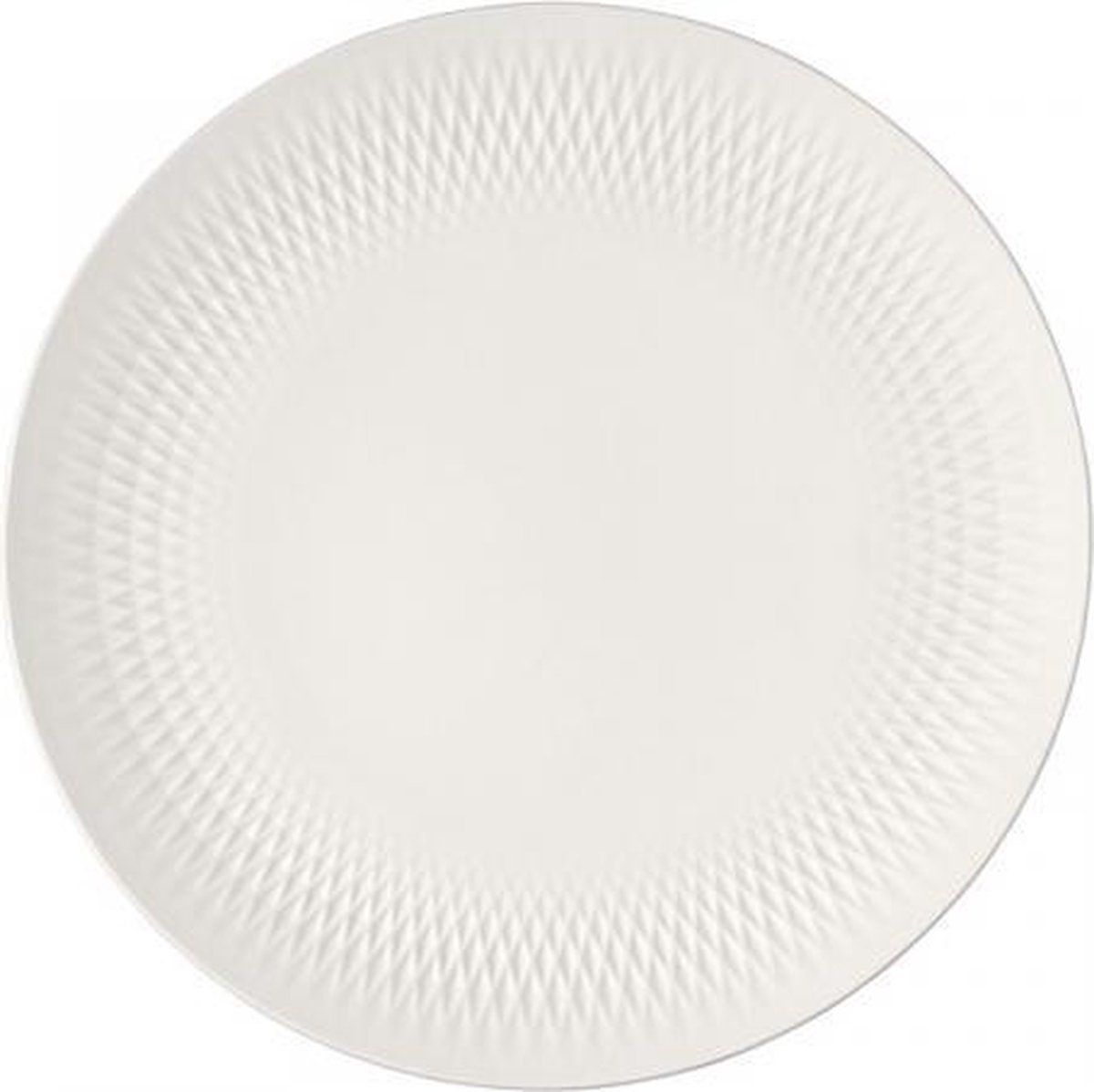 Villeroy & Boch Manufacture Collier Blanc Serveerbord 32 cm - Wit - Porselein