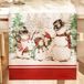 Elrene Home Fashions Vintage vrachtwagen kerstboom boerderij tafelkleed, veelkleurig, 33 cm x 177,8 cm (tafelloper)
