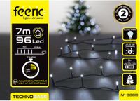 Feeric lights & Christmas Feeric lights Kerstverlichting - helder wit - 7 m - 96 led lampjes - zwart snoer - batterij