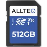 Allteq ALLSDX512G-100/80V30 512 GB SDXC Geheugenkaart