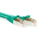 ACT Groene 25 meter SFTP CAT6A patchkabel snagless met RJ45 connectoren