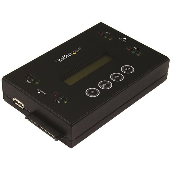 StarTech.com Schijf duplicator en wisser voor USB Flash drives en 2.5 / 3.5\" SATA schijven - Zwart