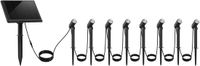 lumisky Set van 8 gekoppelde zonne-spotlights 100LM ROUNDY MINI