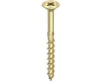 HECO TOPIX-Plus spaanplaatschroef 5x90mm platkop verzinkt deeldraad PZD 2 (200 stuks)
