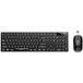 Yesido Clavier et souris sans fil KB42, Noir