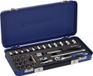 Promat/Tecwerk Dopsleutel-set | 36-delig | 1/4 inch | sleutelwijdtes 4-13 mm | aantal tanden 72 | 6-kant