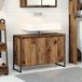 Prolenta Maison Exclusive - Armoire de salle de bain en bois vieilli, 90 x 30 x 60 cm, matériau composite en bois