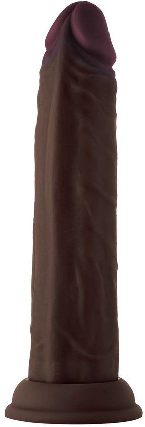 Shaft Model J 8.5 inch Liquid siliconen dildo Mahogany - Zwart - 21.6 cm