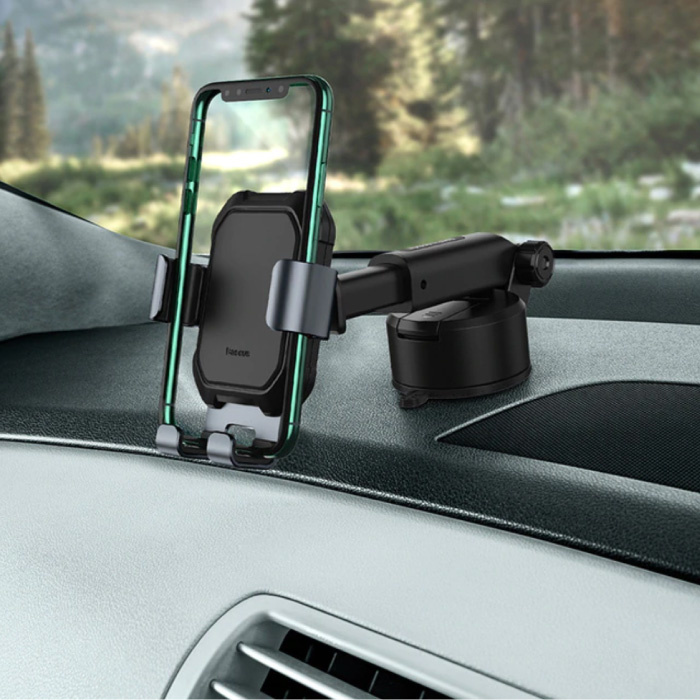 BASEUS Universele Telefoonhouder Auto met Dashboard Standaard - Zwaartekracht Smartphone Holder Zwart