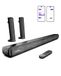 ULTIMEA Apollo S40 Pro 2.2-soundbar voor tv's, afneembare 2-in-1-soundbar, tv-luidspreker met verschillende equalizermodi die je via een app kunt aanpassen, Bluetooth 5.3, ARC/Optical