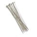 Benson 100x kabelbinders tie-wraps - 3,6 x 200 mm - witte tie-ribs