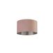 Searchlight Tamboerlampenkap - Ø 38 x 22 cm - rose et argent brossé